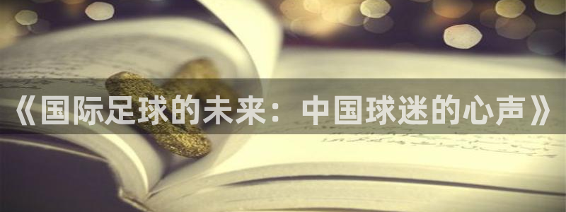 世界杯直播在线观看入口：《国际足球的未来：中国球迷的心声》